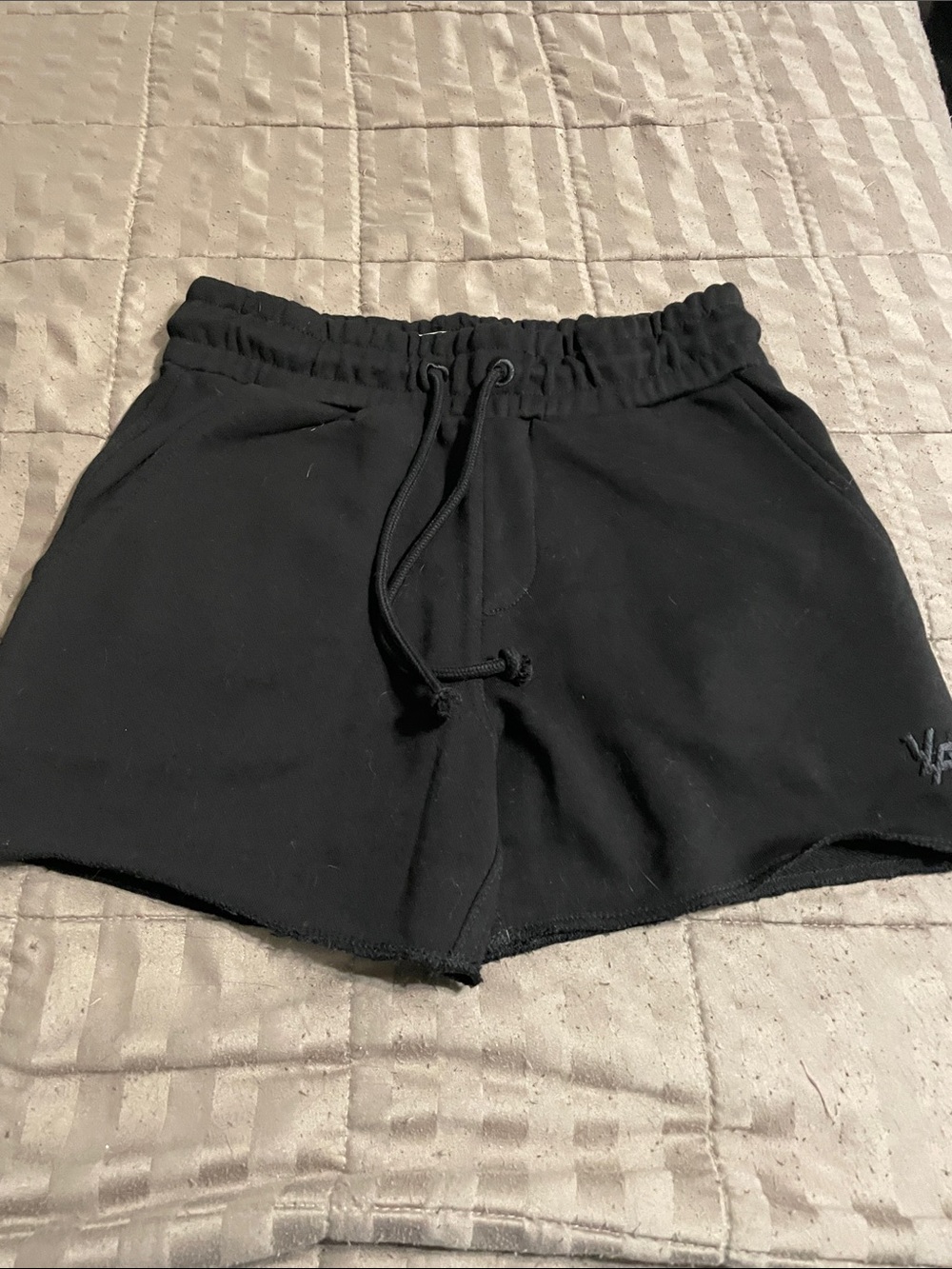 YoungLA Black Athletic Drawstring Shorts